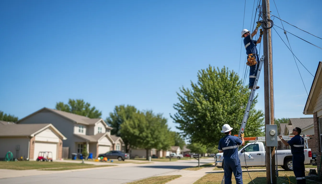 Residential electrician providing installation services in Brightwaters, NY